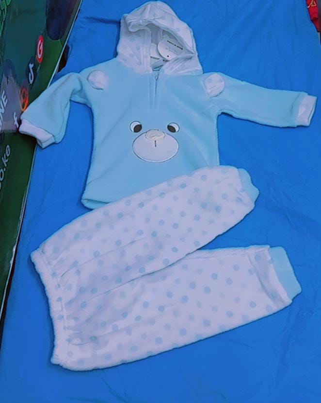 2 piece fleece clothing set