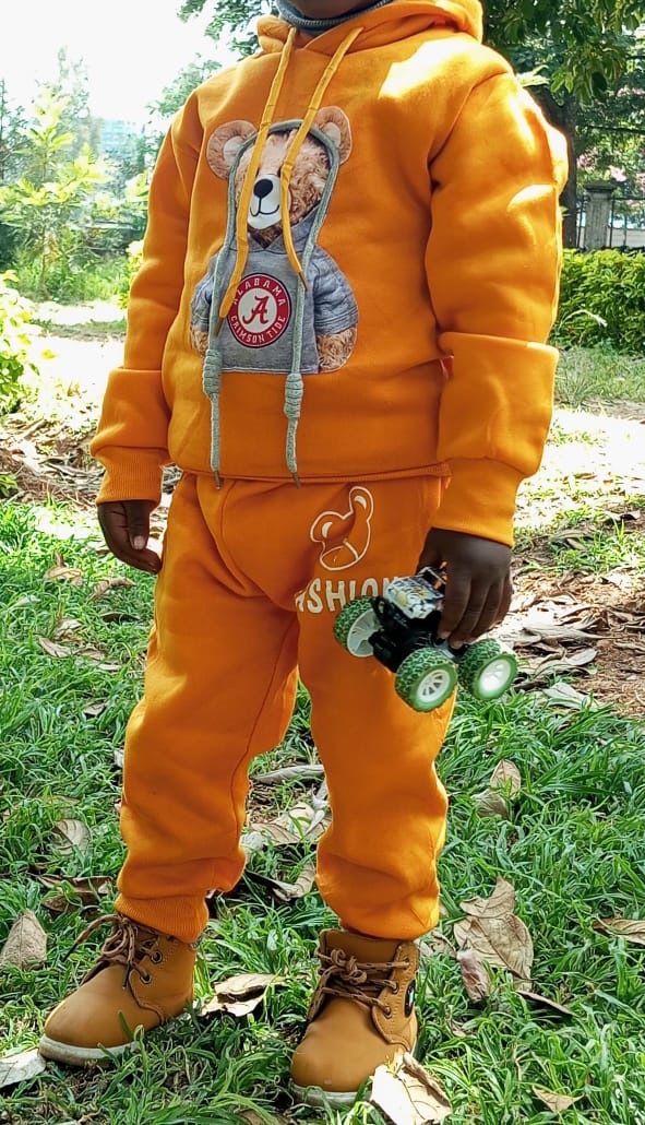 2 piece hood and trouser suit