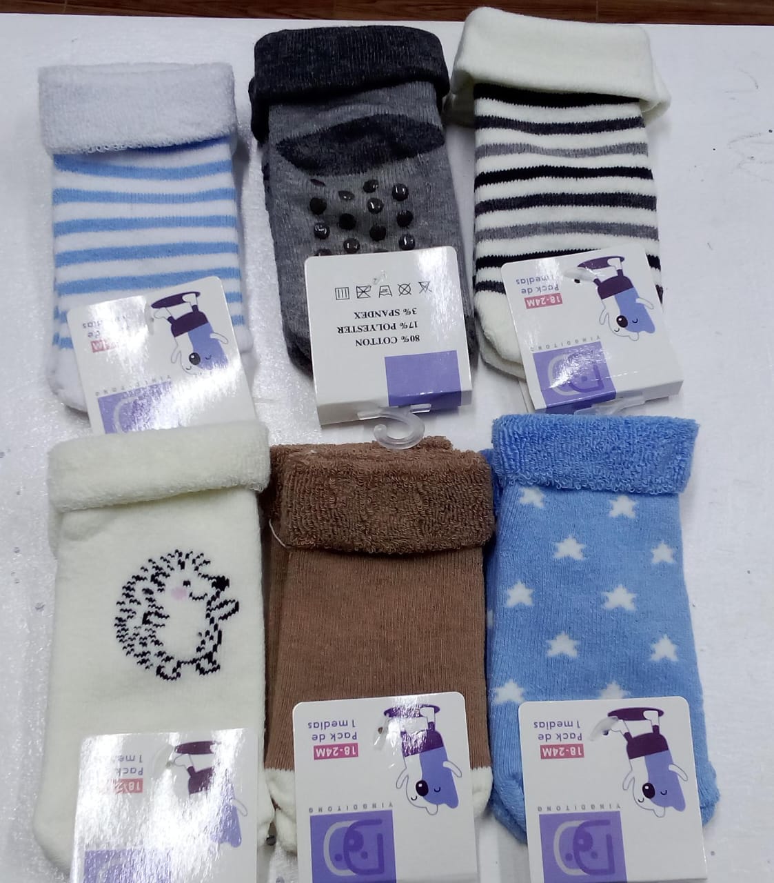 Anti skid Baby Socks from 6 months to 2 years