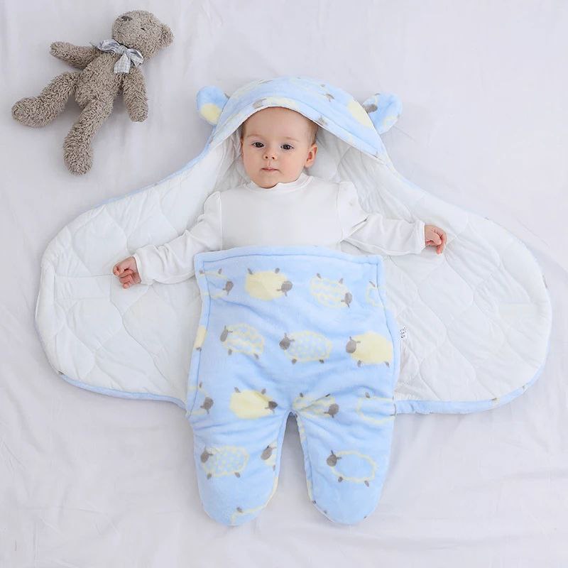 Baby swaddle or baby wrap coat