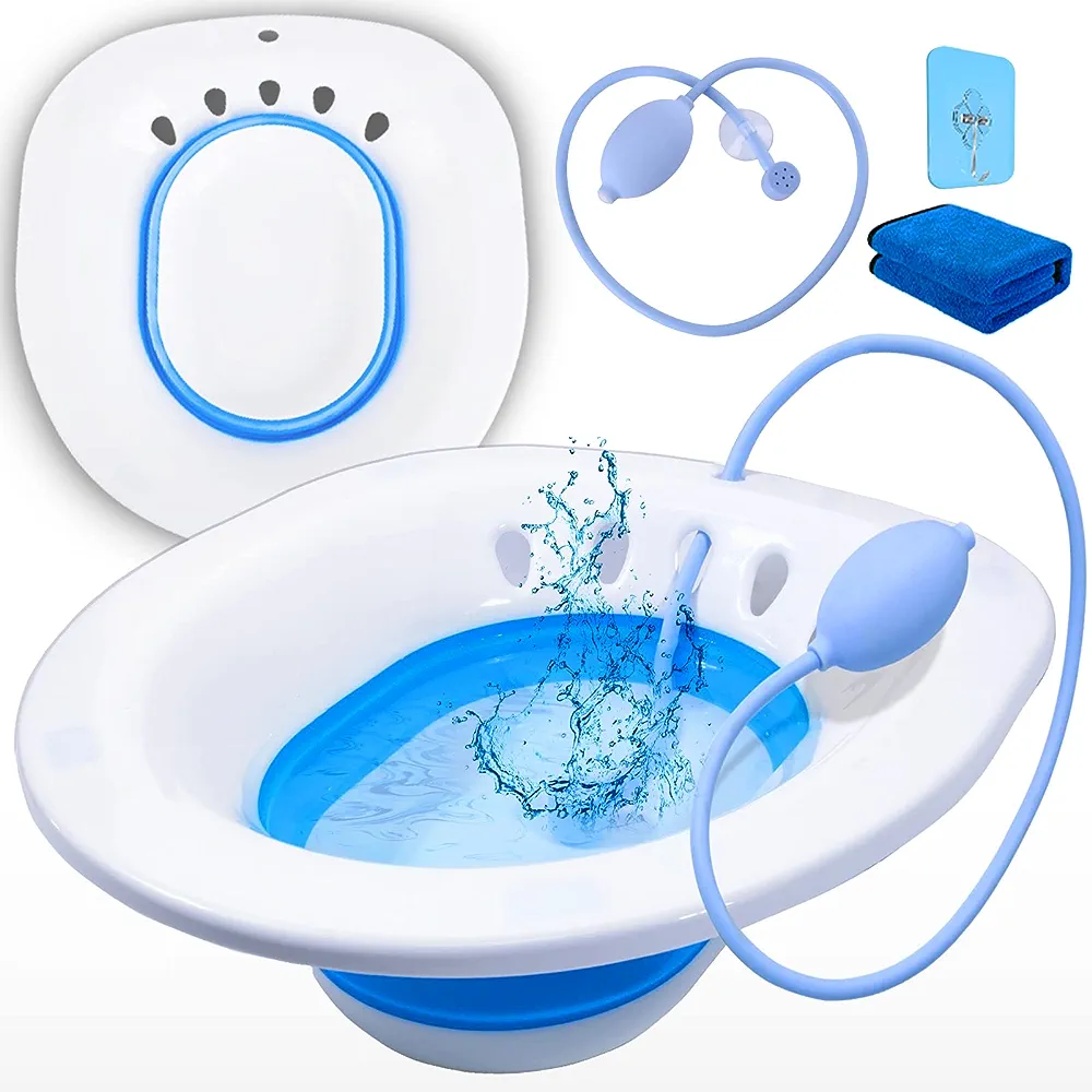 Foldable sitz bath