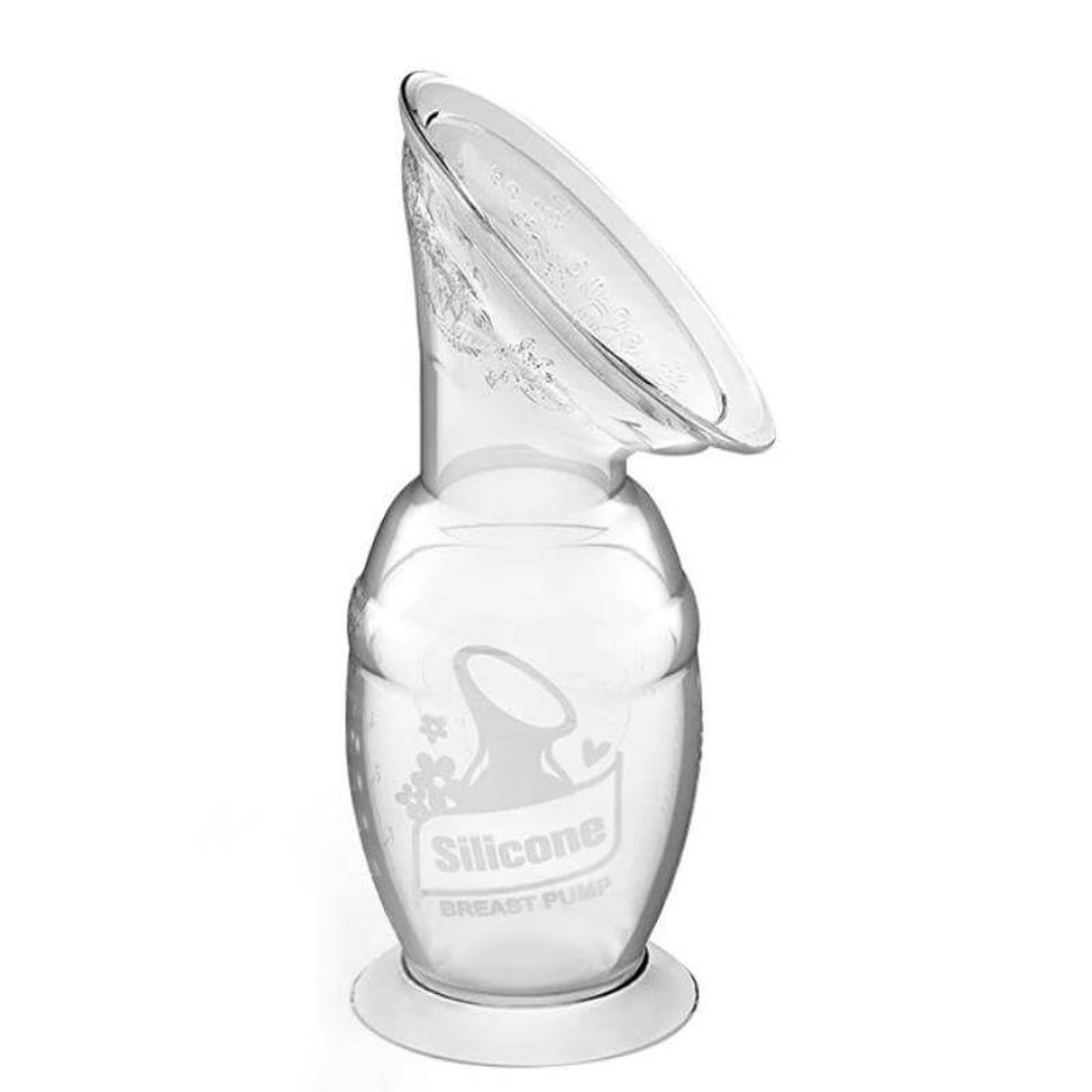 Silicone breast pump